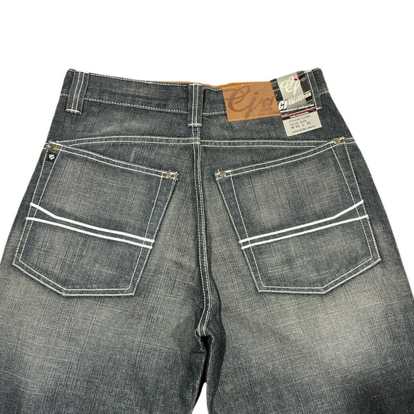 CJ Jeans Collection Mens 5 Pocket Black Denim Straight Leg Jeans Size 30x30 - Picture 6 of 6